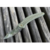 СЛИМ (Slim) коллекционный складной нож ручной работы студии KUSTOM KNIVES, сталь - Damasteel® 61-62 HRC